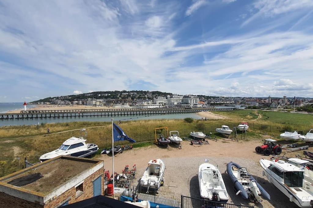 Le Cocooning-Studio Deauville Marina Avec Terrasse Vue Mer Et Plage Zewnętrze zdjęcie