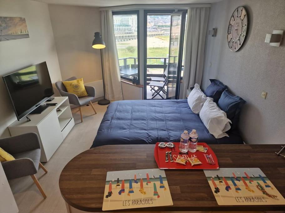 Le Cocooning-Studio Deauville Marina Avec Terrasse Vue Mer Et Plage Zewnętrze zdjęcie